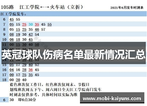 英冠球队伤病名单最新情况汇总