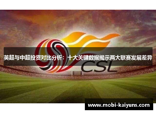 英超与中超投资对比分析：十大关键数据揭示两大联赛发展差异